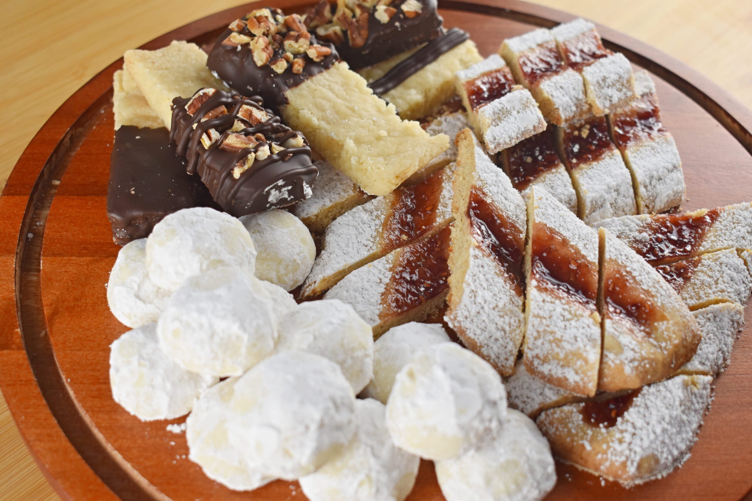 Chocolate Dipped Shortbread Cookies
